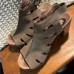 Dansko heeled sandals, only worn a few times, perfect condition!